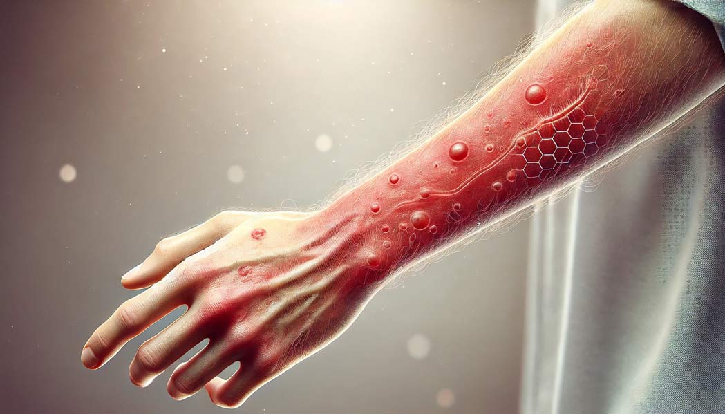 نمای-نزدیک-از-التهاب-پوستی-ناشی-از-حساسیت-به-عطر